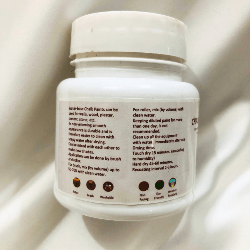 CHALK PAINTS Water-Base Matte Finish Odorless Paste 250gm - Image 4