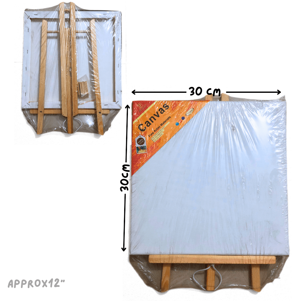 High Quality Acrylic Gesso Primed Canvas With Wooden Easel - Image 5