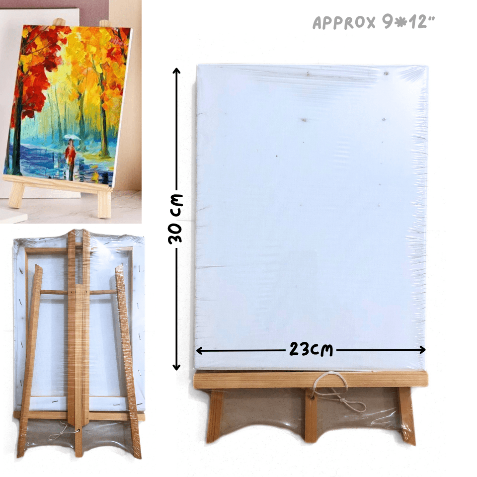 High Quality Acrylic Gesso Primed Canvas With Wooden Easel - Image 2