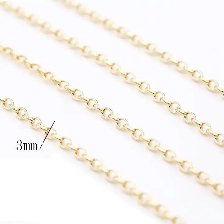 Thick metal chains Ring size 3 mm per yard - Image 2