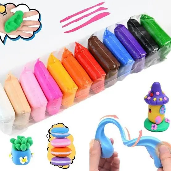 Mini Fomic Clay Set With 3 Plastic Tools