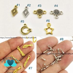Tiny Metal Charms for Bracelets Baby Jewellery Charms